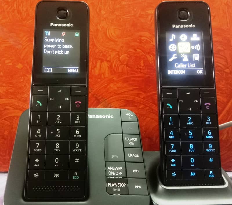 Panasonic KX-TGH220AZ Dual Cordless Phone  plus intercom, Power Backup 0
