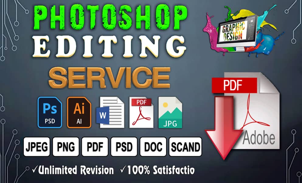 Graphic Design Edit PDF,JPG,PNG screenshot Photoshop Document editing 0