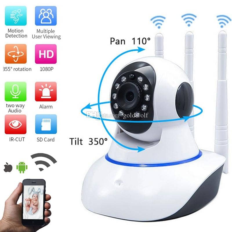 IP WIRELESS CAMERA 360 WITH 3 ANTENNA 0