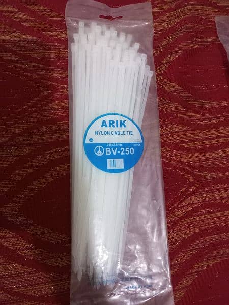 Cable Tie White / Black Clip Nylon Plastic Wire Zip Ties 4 To 16 Inch 1