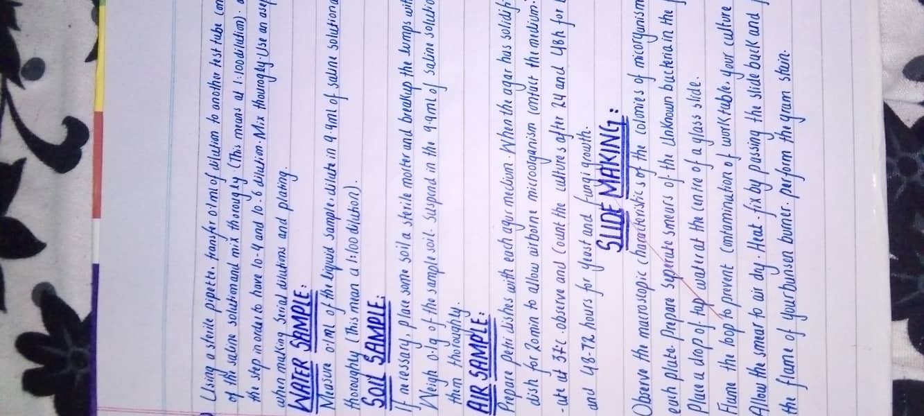 Handwritten assignment work 1