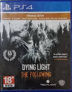 DYING LIGHT & horizon zero dawn PS4 GAMES FOR SELL