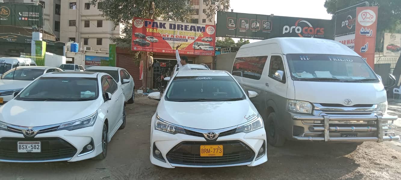 RENT A CAR | CAR RENTAL SERVICE | Karachi To all Pakistan Service 24/7 14