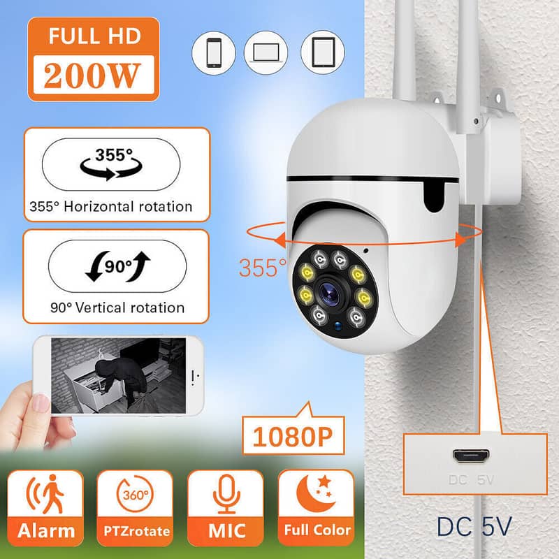 IP Camera Wireless WIFI CCTV HD PTZ Smart Home Security IR Cam 0