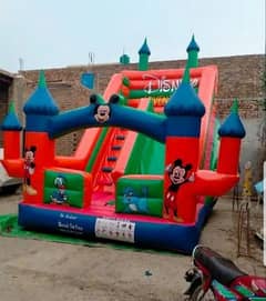 balloon arch decorat jumping castle & slide # trpampoline # magic show