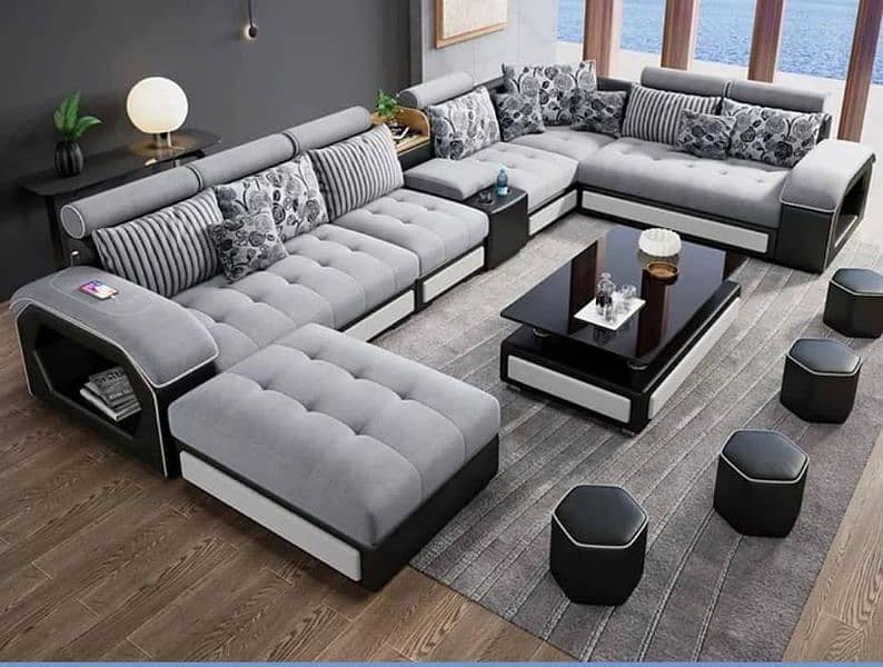 new ten seater sofa with four stools 7