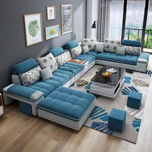 new ten seater sofa with four stools 16