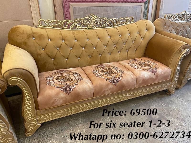 10 years warranty six seater sofa sets on special Discount 16