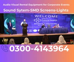 SMD Screens | Sound System  | LED TV Screens | Truss & Lights for rent