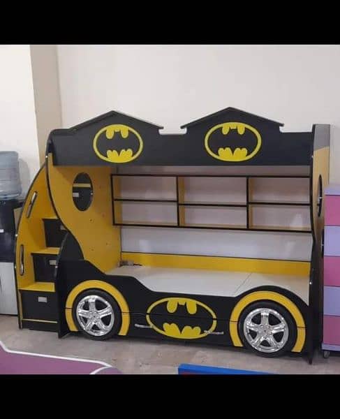 Batman Design Bunk Bed For Kid's 0