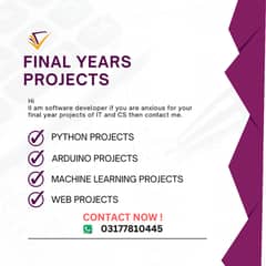 final years projects for CS and IT