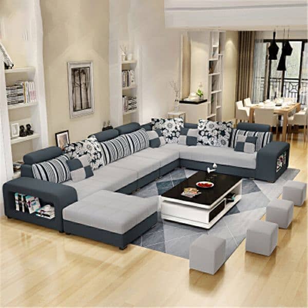 new ten seater sofa with four stools 6