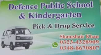 pick and drop service for Defence public schools and kindergarten