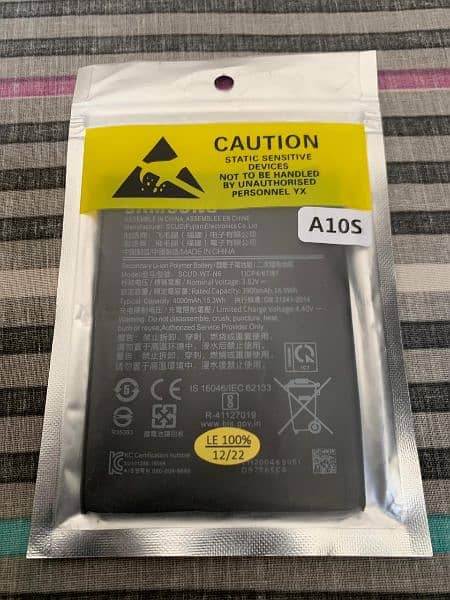 Samsung A10s battery new packed 100%orignal. 0