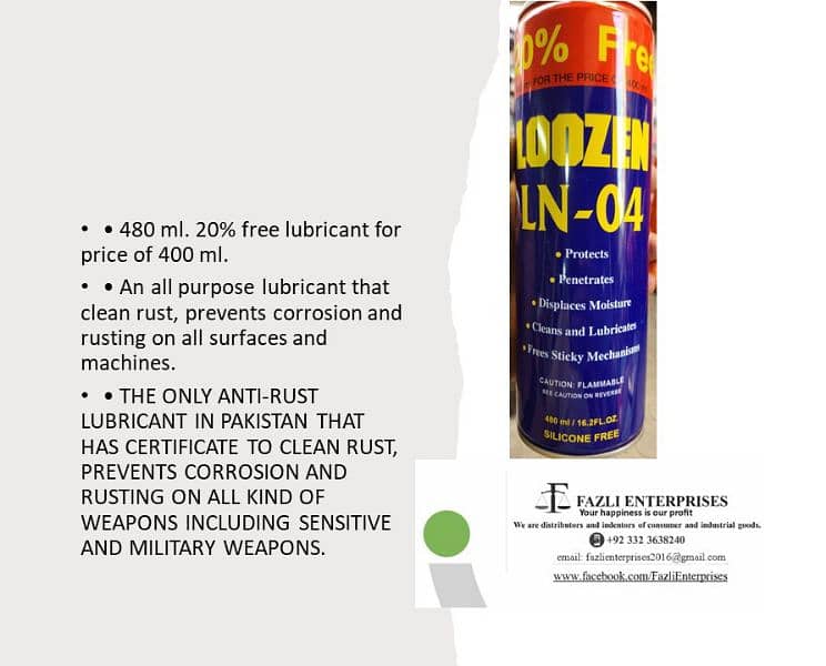 LOOZEN LN-04 ANTI-RUST LUBRICANT SPRAY 0