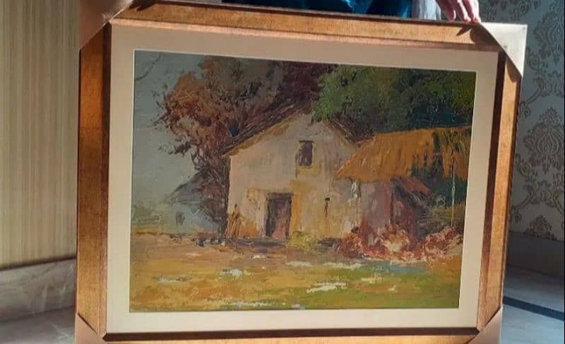 Wall Art Antique Painting Made With Oil Paint 0