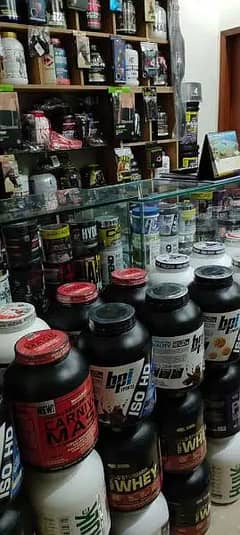 Range of Protein Supplements and Fitness Stuff Available