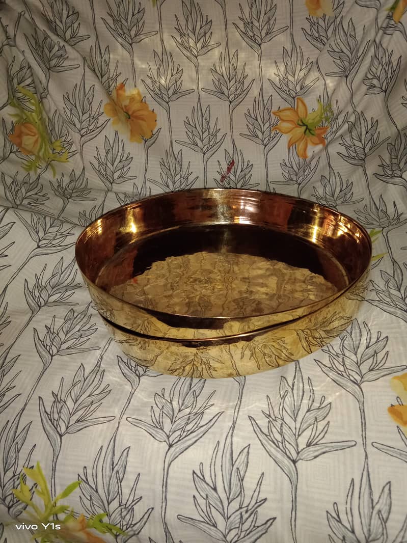 antique copper, pital and bronze mix utensil set _03373159574 5