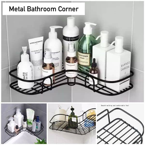Metal Stainless Steel Bathroom Corner 0