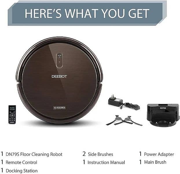 ECOVACS DEEBOT N79S Robotic Vacuum Cleaner with Max Power Suction 6