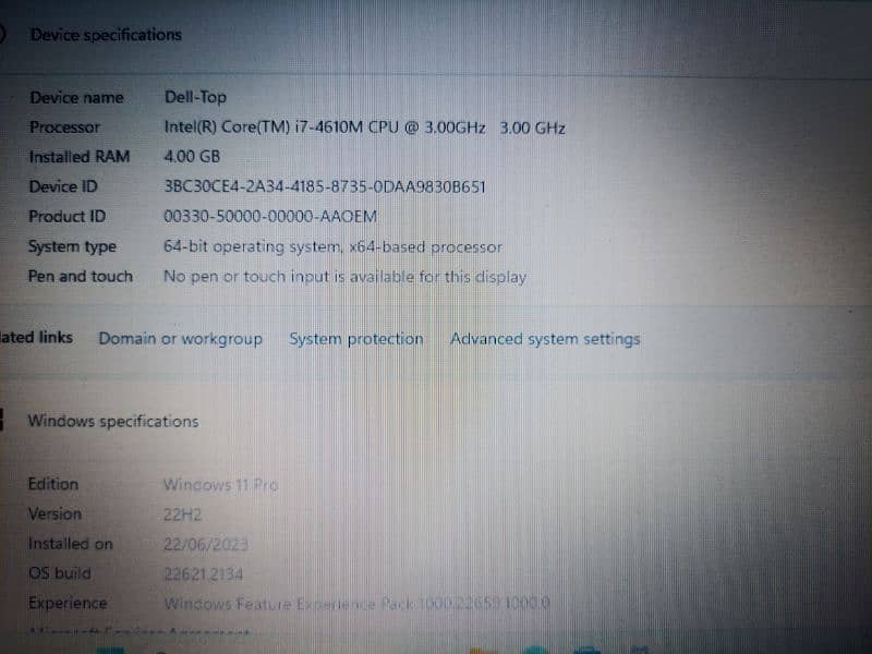 Dell Core i7 16GB RAM 256GB SSD Good Battery health 4