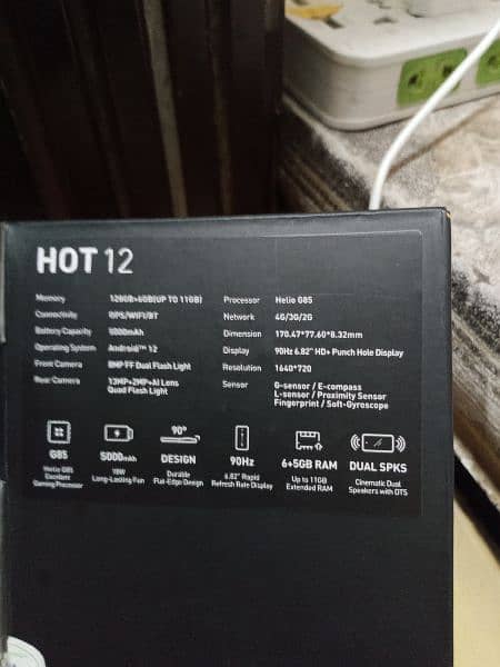 infinix hot 12 condition 10 Bata 10 full warranty 0321 430 2129 7