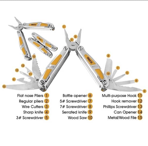 Ingco Foldable multi-function tool 0