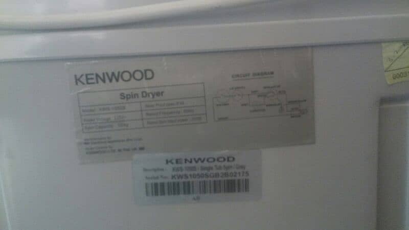 kanwood dyer Machine just like new 1