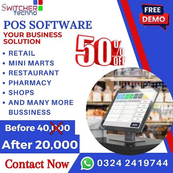 Point of Software POS Software Garments Shop, Pharmacy, Restaurant POS 0