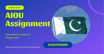 Allama iqbal open university assignment