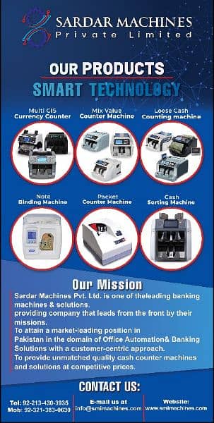 cash counting, Cash sorting machines,With 100% fake detection Pakistan 18