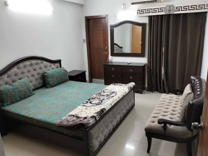 B-17 Self check 1bed , 2bed Daily basis Furnished flat  for rent 11