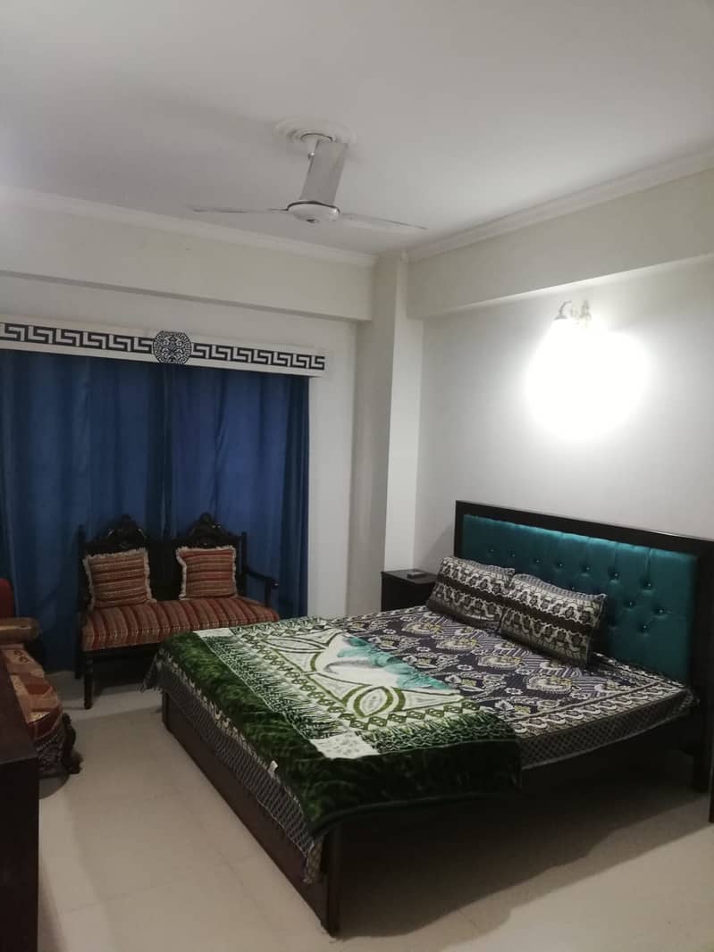 B-17 Self check 1bed , 2bed Daily basis Furnished flat  for rent 15