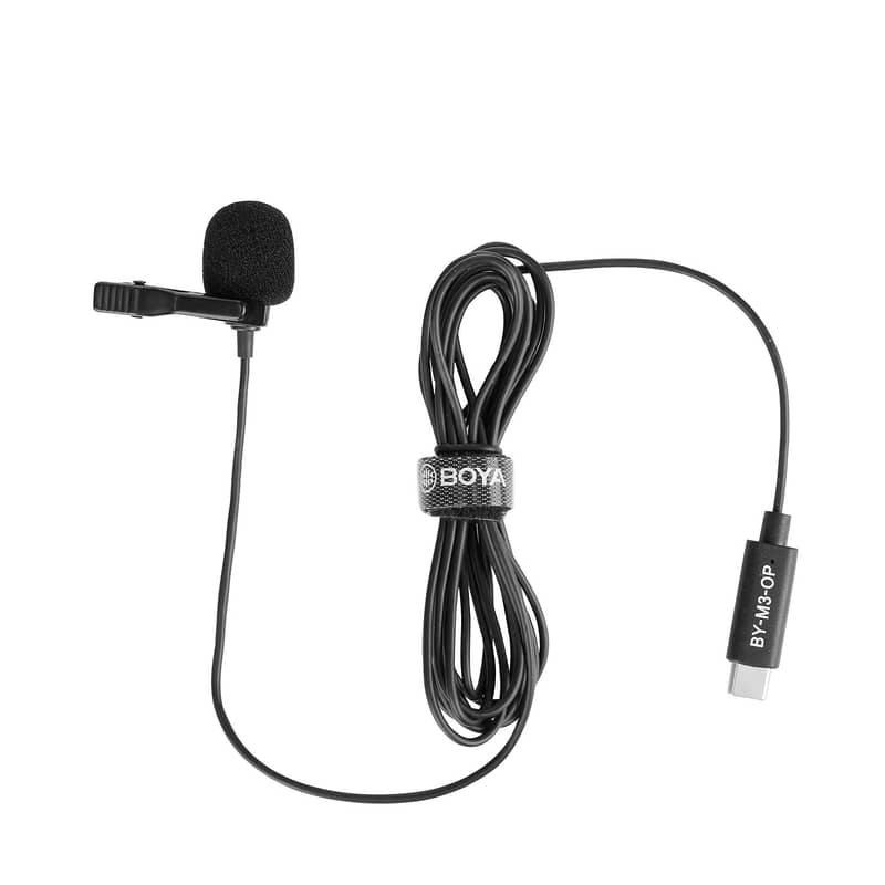 BOYA BY-M3-OP Clip-on Digital Lavalier Microphone for DJI USB Type-C 2