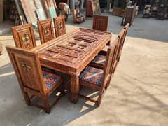 center table wood table  dyning table Chairs
