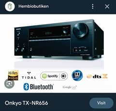 Onkyo TX-NR656 DOLBY ATMOS HOME THEATER AMPLIFIER 7.2