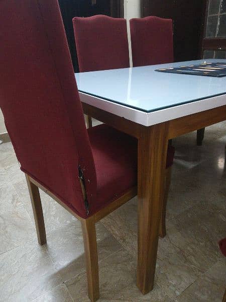dining table with 4 chairs and bench 3
