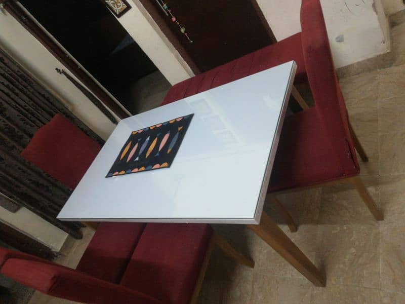 dining table with 4 chairs and bench 4