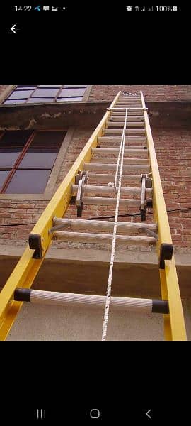 Ladder Extendable Faiber سلائیڈنگ FOR sale ( 20 feet) 0