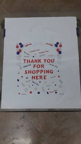 Shopping/packing/polythene/thankyou/welcome/plastic/shoppers/hand bags 8