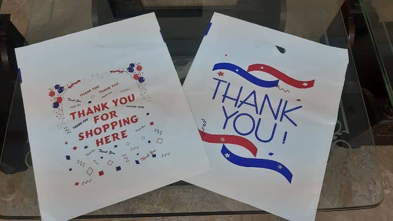 Shopping/packing/polythene/thankyou/welcome/plastic/shoppers/hand bags 12