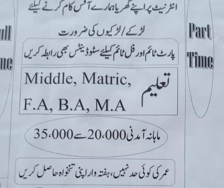 ** Online Work ** 0