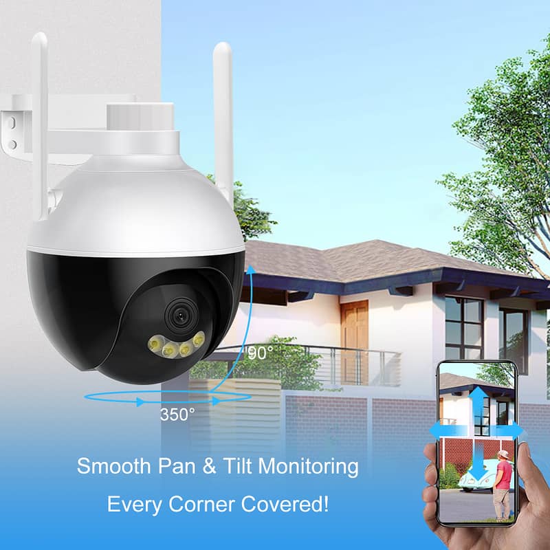PTZ IP CCTV Led Light WIFI Camera Outdoor Security 3MP 1080p 1