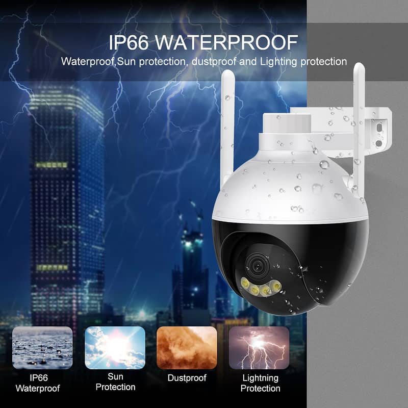 PTZ IP CCTV Led Light WIFI Camera Outdoor Security 3MP 1080p 3