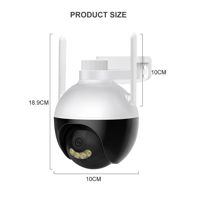 PTZ IP CCTV Led Light WIFI Camera Outdoor Security 3MP 1080p 5