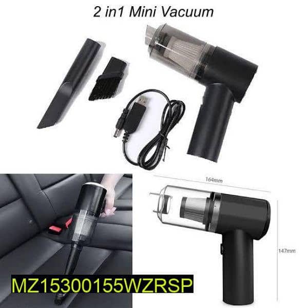 2 in 1 wireless portable vacuum car cleaner 1