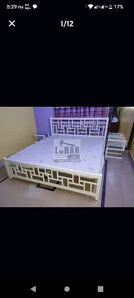 Iron Bedroom Set (Luxury design) separate Price each item 5
