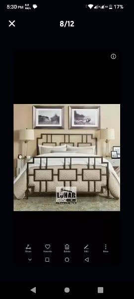Iron Bedroom Set (Luxury design) separate Price each item 13