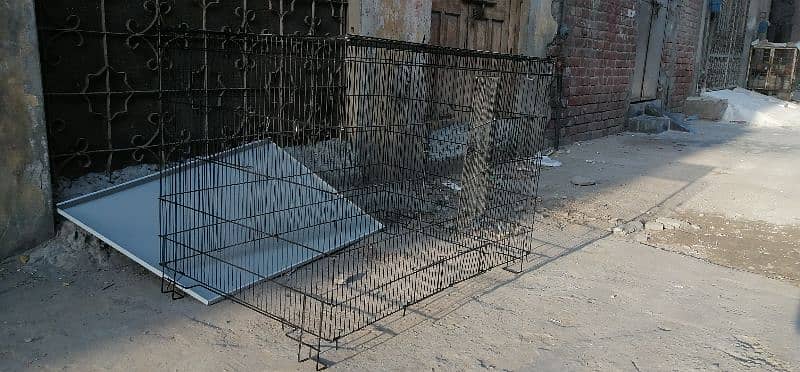 1.5 by 2.5 ft Cage with metal tray 11