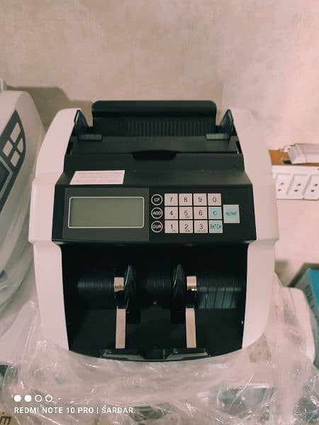 Cash currency note counting machine with note detection packet counter 3